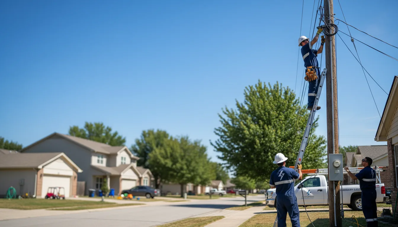 Residential electrician providing installation services in Oak Forest, IL
